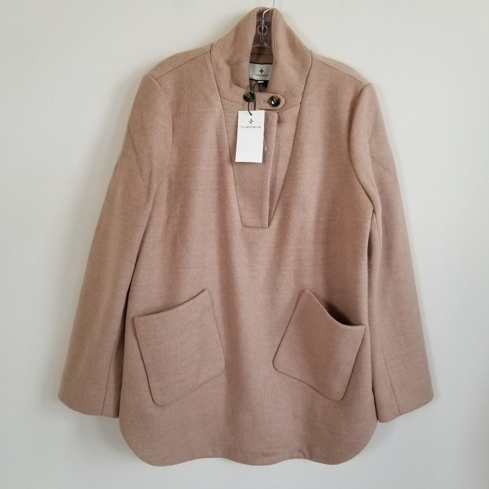 Tuckernuck Camel Emerson Wool Blend Popover Jacket Size XL NWOT